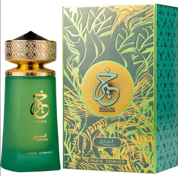 Paris Corner Perfume Khair Pistachio EDP para Hombres y Mujeres 100 ml Fragancia Unisex de Alta Calidad