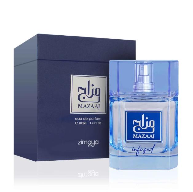 Zimaya Perfume Mazaaj Infused EDP para Hombres 100 ml Fragancia Masculina de Alta Calidad