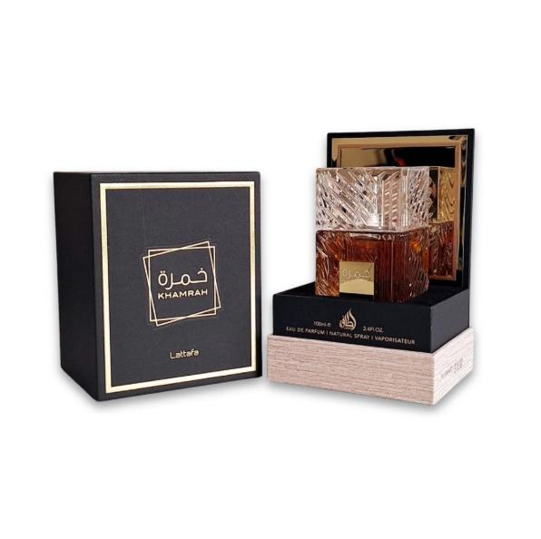 Lattafa Perfume Khamrah EDP para Hombres y Mujeres 100 ml Fragancia Unisex de Alta Calidad
