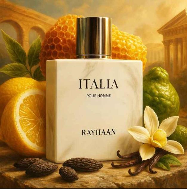 Rayhaan Perfume Italia EDP para Hombres 100 ml Fragancia Masculina con Notas de Cítricos y Flores