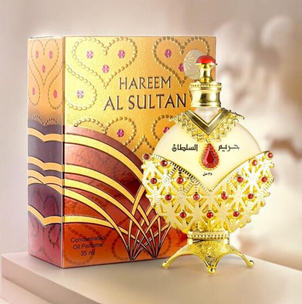 Khadlaj Perfume en Aceite Concentrado Hareem Al Sultan Gold para Hombres y Mujeres 35 ml Fragancia Exclusiva
