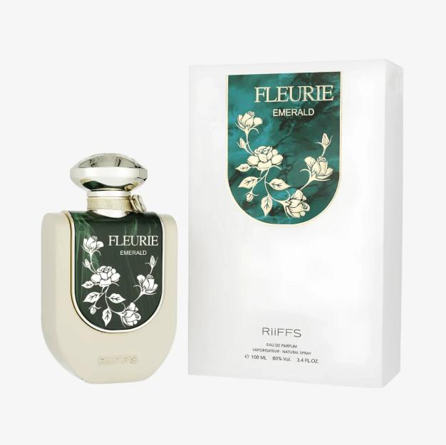 RiiFFS Perfume Fleurie Emerald EDP para Mujeres 100 ml Fragancia Floral y Fresca Ideal para Ocasiones Especiales