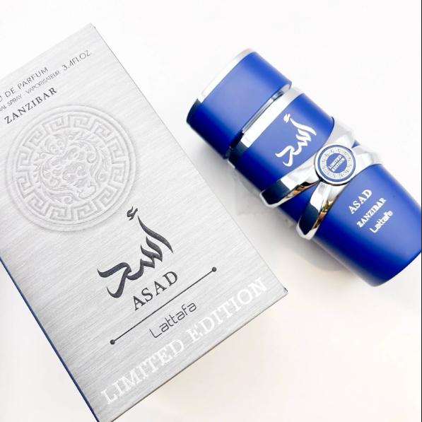 Lattafa Perfume Asad Zanzibar Limited Edition EDP para Hombres 100 ml Fragancia Masculina de Alta Calidad