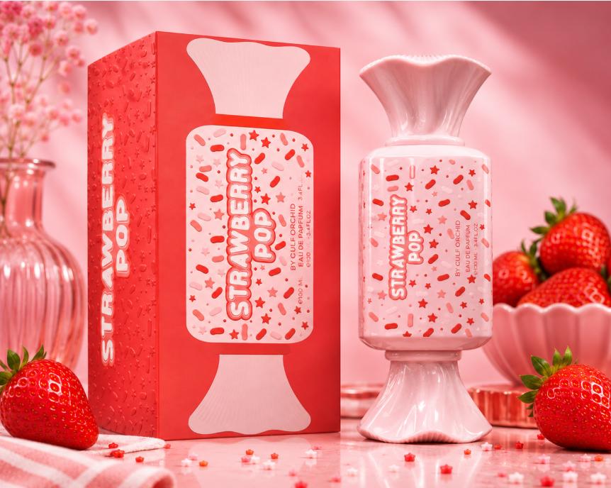 Gulf Orchid Perfume Strawberry Pop EDP para Mujeres 100 ml Fragancia Dulce y Atractiva para un Toque de Frescura