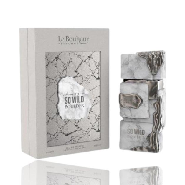 Le BonHeur Perfume So Wild Boulder EDP para Hombres 100 ml Fragancia Masculina de Alta Calidad