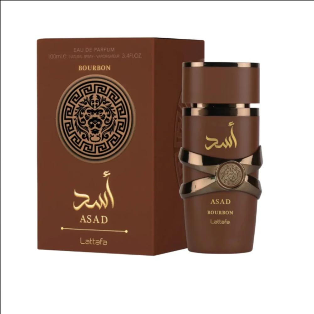 Lattafa Perfume Asad Bourbon EDP para Hombres 100 ml Fragancia Masculina de Alta Calidad