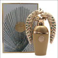 Lattafa Perfume Afeef EDP para Mujeres 100 ml Diseño de Pavo Real Dorado y Detalles de Piedras