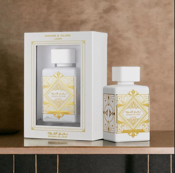 Lattafa Perfume Badee Al Oud Honor & Glory EDP para Hombres y Mujeres 100 ml Fragancia Unisex de Calidad Superior