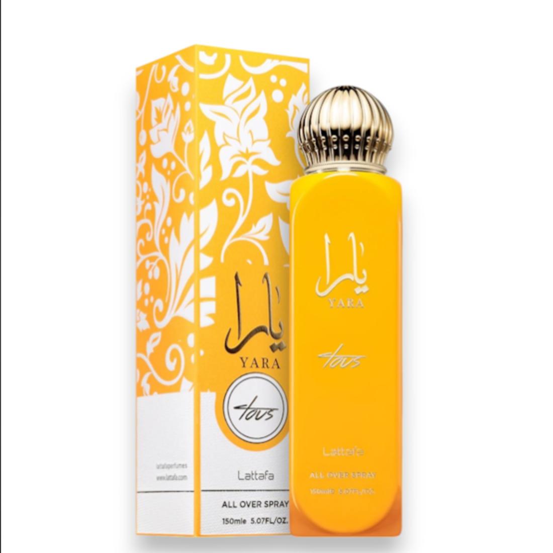 Lattafa Bruma de Yara Tous para Mujeres 150 ml Fragancia Perfumada para Uso Diario
