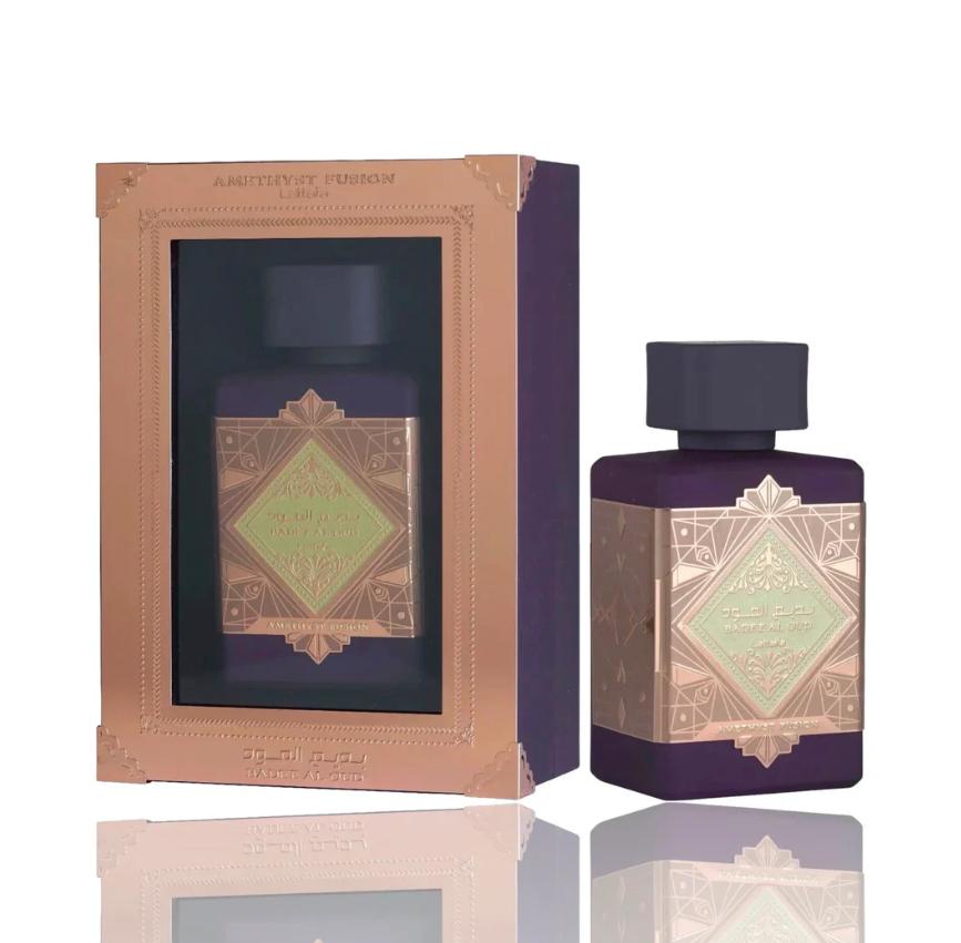 Lattafa Perfume Amethsyt Fusion EDP 100 ml para Hombres y Mujeres Fragancia Unisex de Calidad Superior
