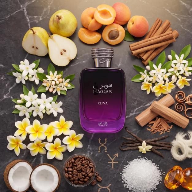 Rasasi Perfume Hawas Reina EDP para Mujeres 100 ml Fragancia Elegante y Atractiva