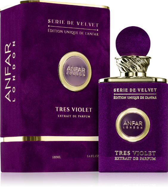 Anfar Perfume Tres Violet ExDP para Mujeres 100 ml Serie de Velvet Edición Única de Anfar