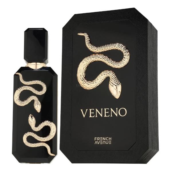 French Avenue Perfume Veneno ExDP para Hombres y Mujeres 100 ml Fragancia Unisex con Diseño de Serpiente Dorada