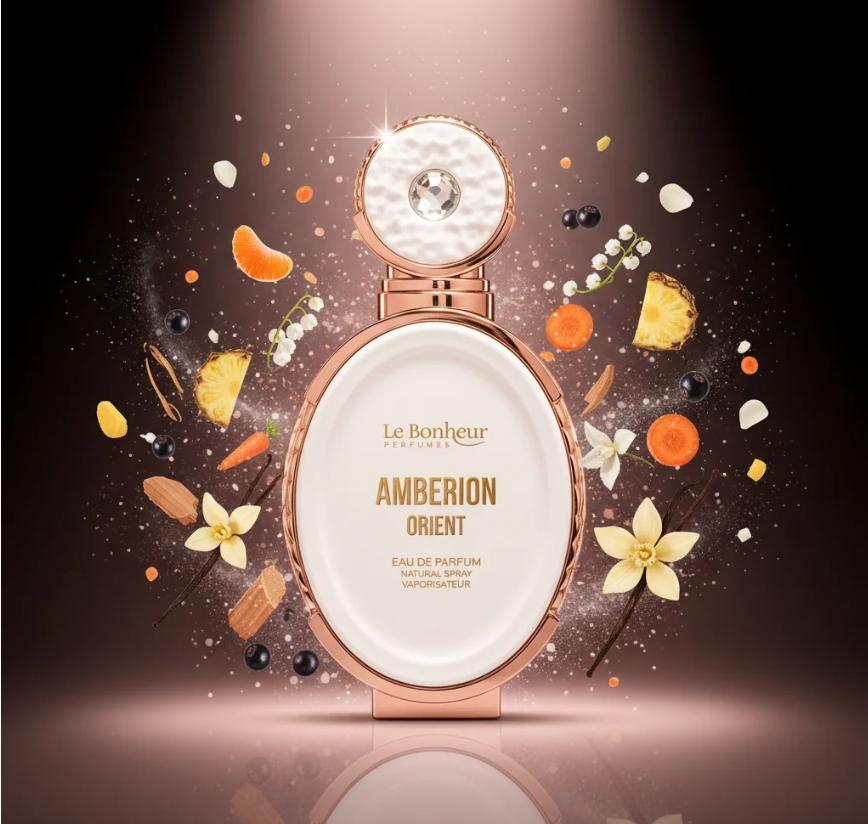 Le Bonheur Perfume Amberion Orient EDP para Mujeres 100 ml Fragancia Elegante y Aromática