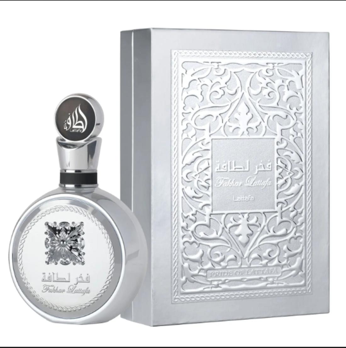 Lattafa Perfume Fakhar Platin EDP para Hombres 100 ml Fragancia Masculina de Alta Calidad