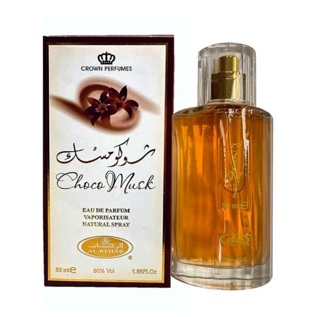 Alrehab Perfume Choco Musk EDP 50 ml para Hombres y Mujeres Fragancia Unisex de Alta Calidad