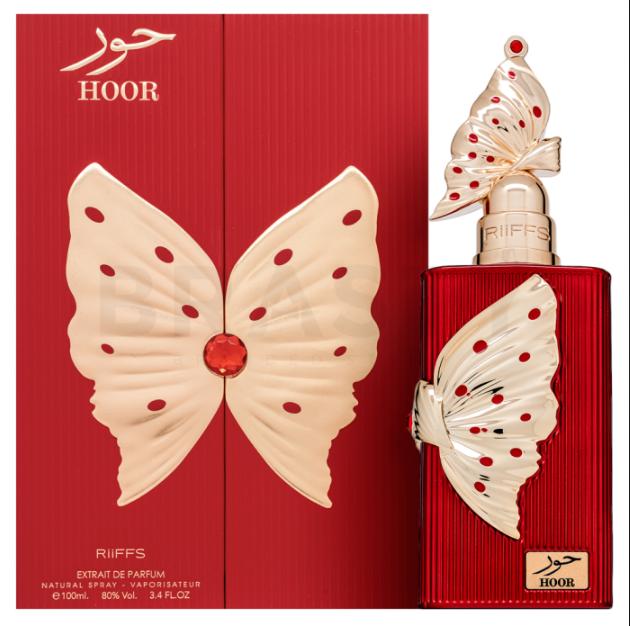Riiffs Perfume Hoor ExDP para Mujeres 100 ml con Diseño de Mariposa Roja y Dorada
