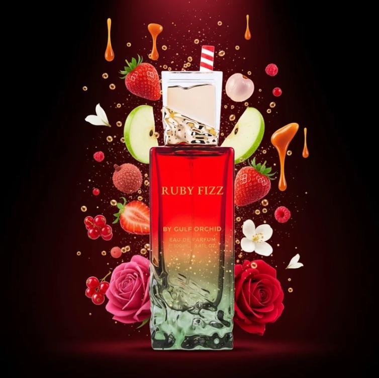 Gulf Orchid Perfume Ruby Fizz EDP para Hombres y Mujeres 100 ml Fragancia Fresca y Atractiva