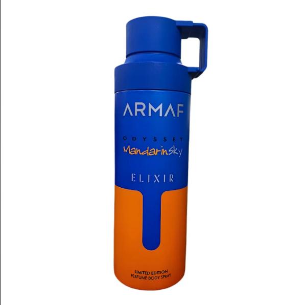 Armaf Desodorante Odyssey Mandarin Sky Elixir 200 ml para Hombres Edición Limitada Fragancia Corporal Spray