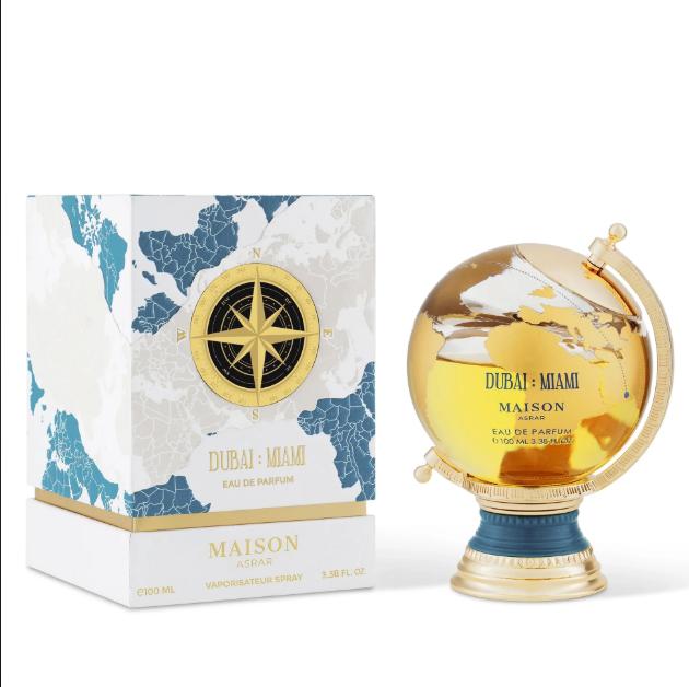 Maison Asrar Perfume Dubai Miami EDP para Hombres y Mujeres 100 ml Fragancia Unisex de Calidad Superior