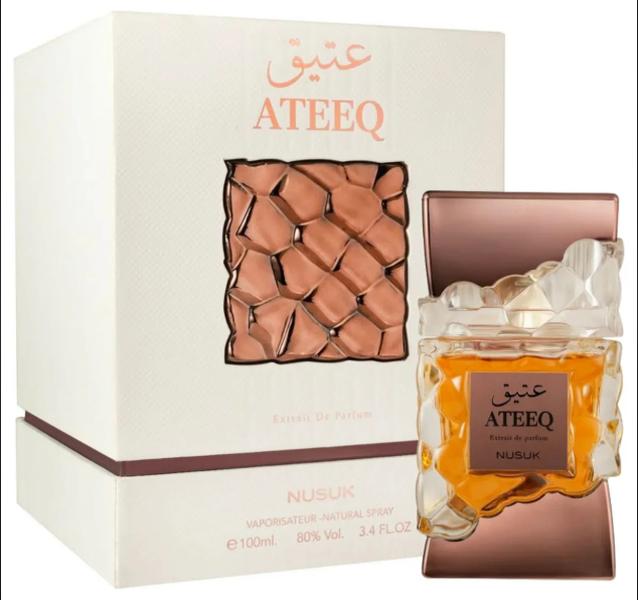 Nusuk Perfume Ateeq ExDP para Hombres y Mujeres 100 ml Fragancia Unisex de Calidad Superior