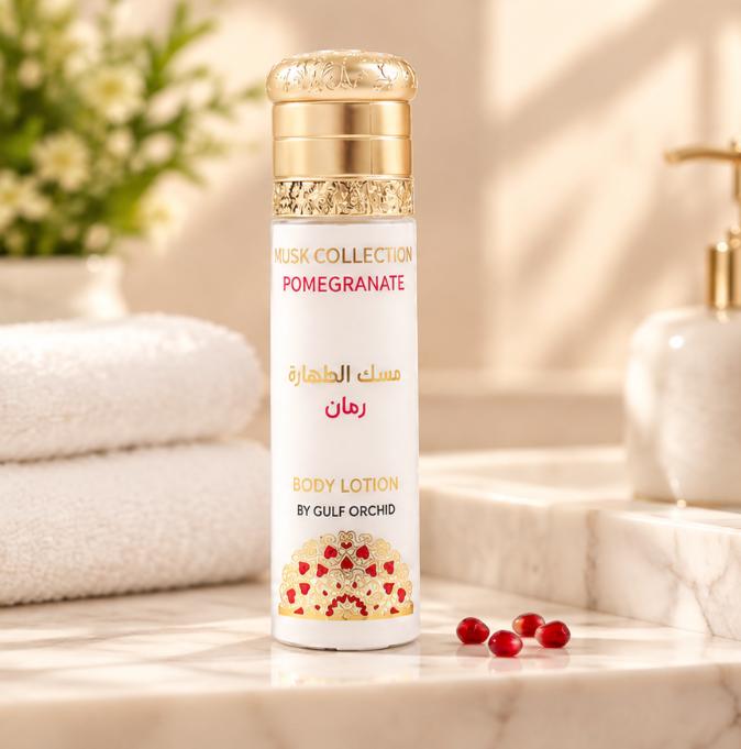 Gulf Orchid Loción Corporal Musk Collection Pomegranate 110 ml Aroma Fresco y Suave para la Piel