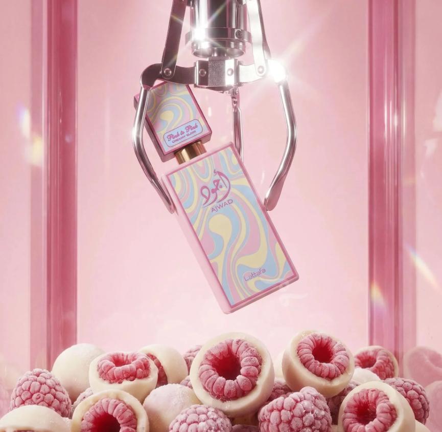 Lattafa Ajwad Pink to Pink Creamy Elixir EDP para Mujeres 60 ml Fragancia Suave y Aromática