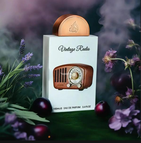 Lattafa Perfume Vintage Radio EDP para Hombres y Mujeres 100 ml Fragancia Unisex de Calidad Superior