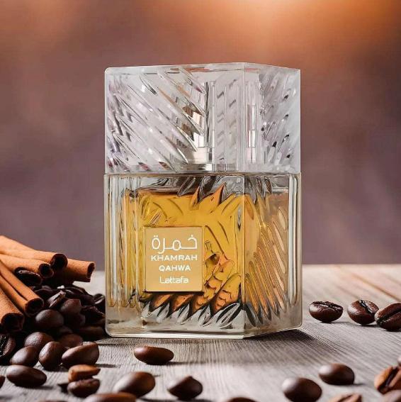 Khamrah Qahwa de Lattafa Perfumes 100ml - Fragancia Unisex con Notas de Canela, Vainilla y Café - Eau de Parfum