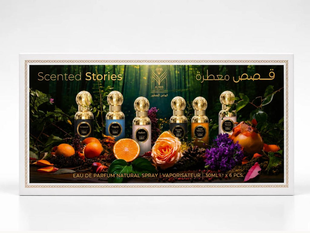 Almas Perfumes Estuche Scented Stories 6 Perfumes para Hombres y Mujeres 30 ml Eau de Parfum Natural Spray