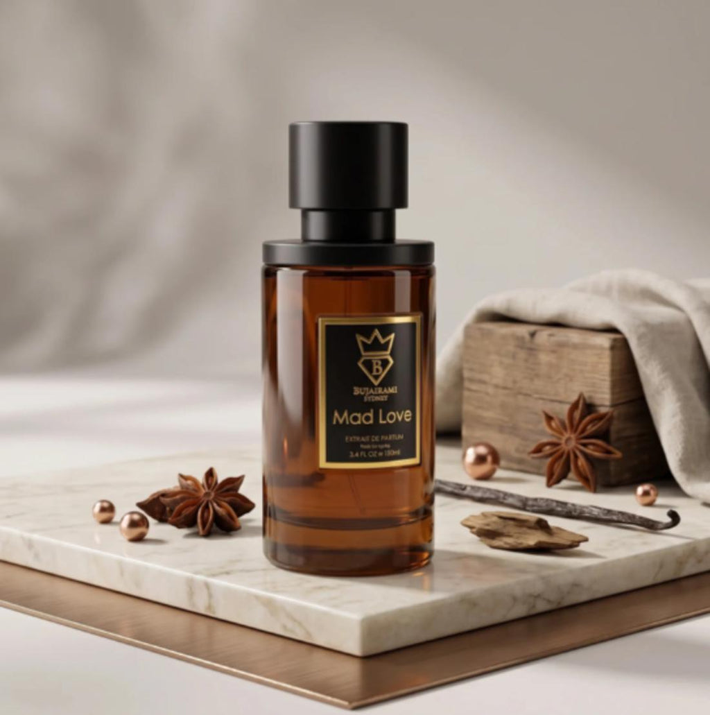 Perfume Mad Love ExDP para hombres y mujeres de 100 ml de Bujairami