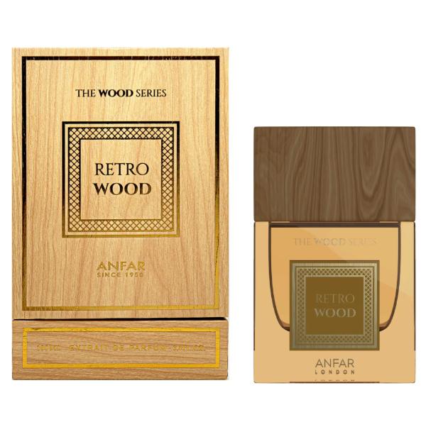 Anfar Perfume Retro Wood ExDP para Hombres y Mujeres 100 ml Serie The Wood Aroma Clásico y Duradero