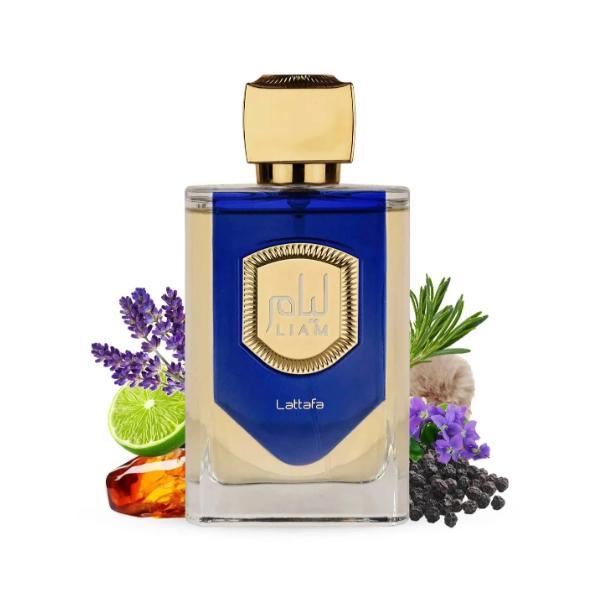 Lattafa Perfume Liam Blue Shine EDP para Hombres 100 ml Fragancia Masculina de Alta Calidad