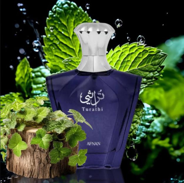 Afnan Perfume Turathi Blue EDP para Hombres 90 ml Fragancia Masculina de Alta Calidad