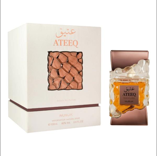 Nusuk Perfume Ateeq ExDP para Hombres y Mujeres 100 ml Fragancia Unisex de Calidad Superior
