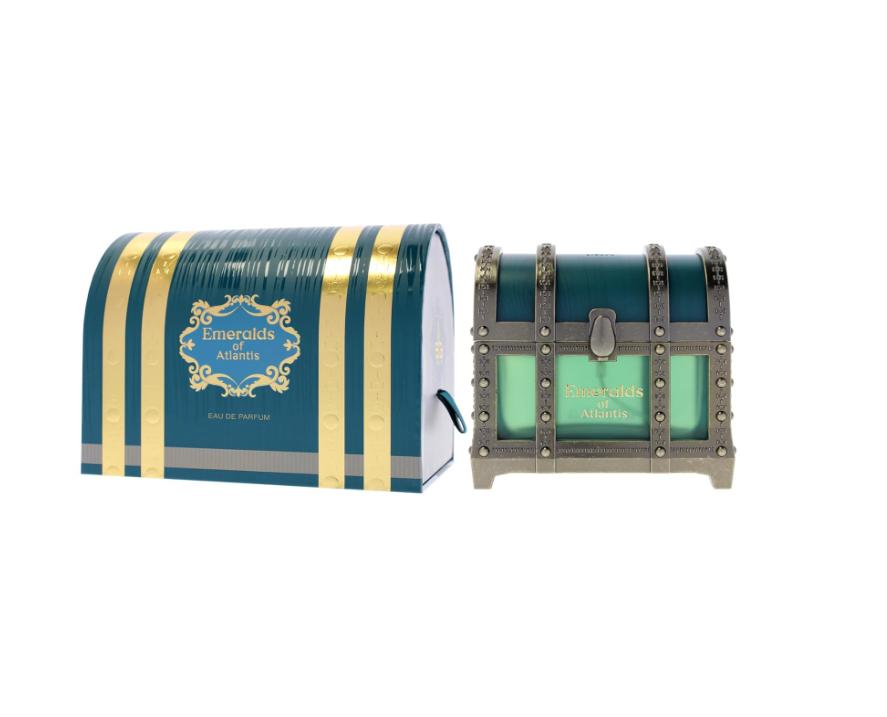 Risala Elite Perfume Emeralds of Atlantis EDP para Hombres y Mujeres 100 ml Fragancia Unisex de Calidad Superior