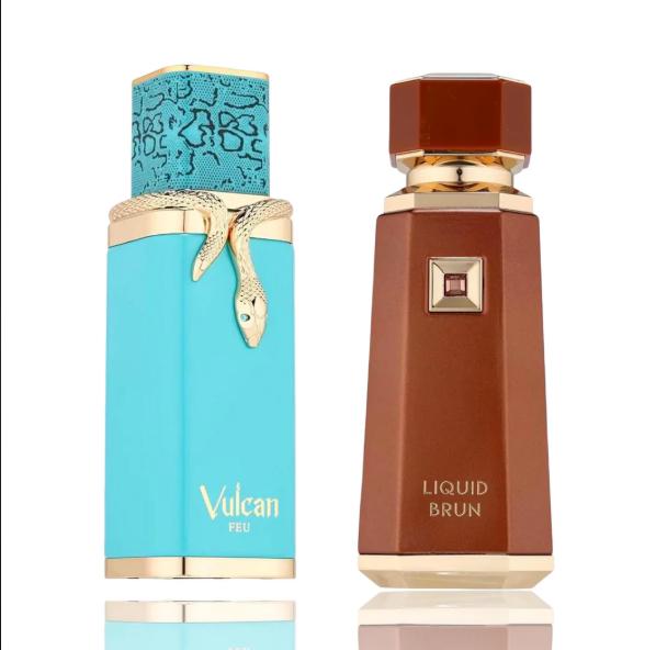 French Avenue Set Liquid Brun y Vulcan Feu Dusk Till Dawn EDP para Hombres 100 ml Perfume de Hombre Elegante y Fresca