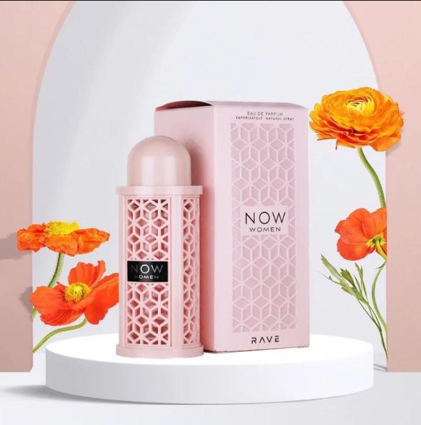 Lattafa Perfume Now Women Rave EDP para Mujeres 100 ml Fragancia Fresca y Atractiva para Ocasiones Especiales