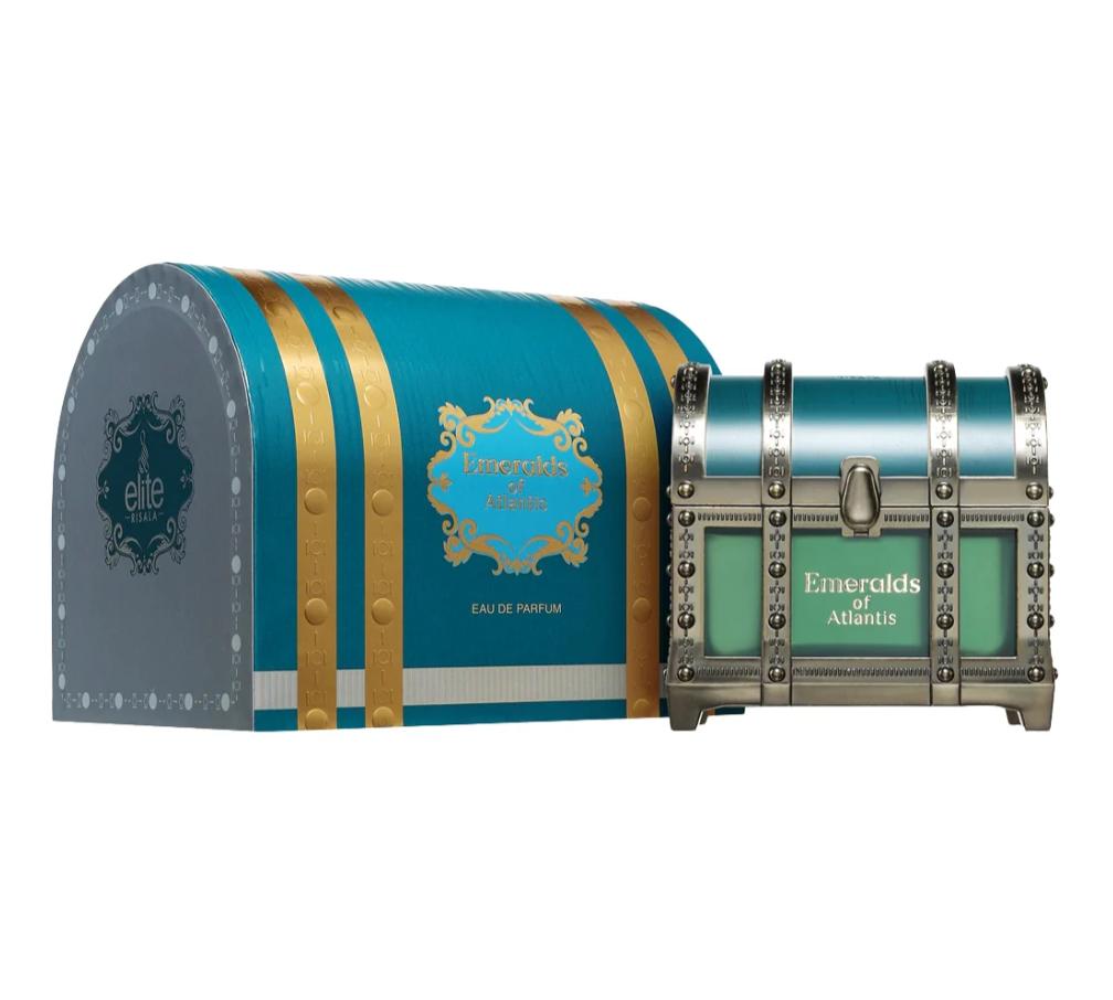 Risala Elite Perfume Emeralds of Atlantis EDP para Hombres y Mujeres 100 ml Fragancia Unisex de Calidad Superior