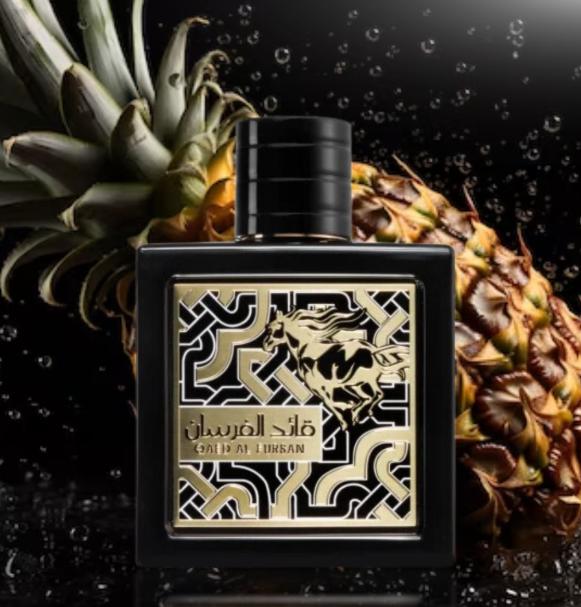 Lattafa QAED AL FURSAN Eau de Parfum 90 ML para Hombre Perfume Exclusivo con Diseño Árabe y Aroma Distintivo