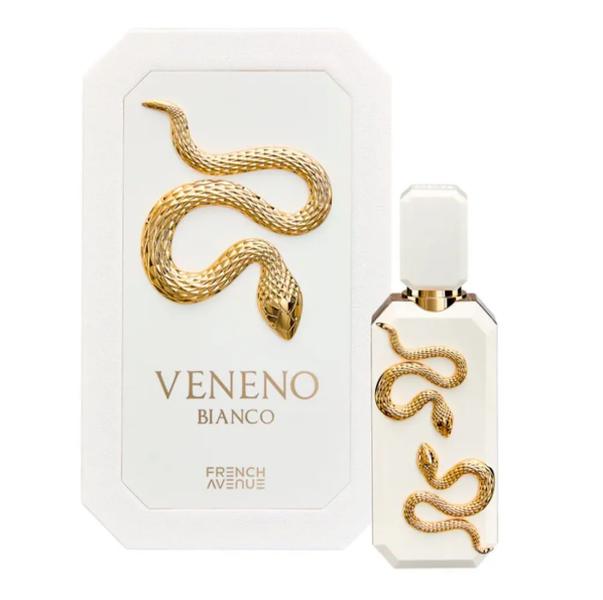 French Avenue Perfume Veneno Bianco ExDP para Hombres y Mujeres 100 ml Fragancia Unisex con Diseño de Serpiente Dorada