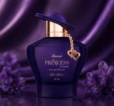 Rasasi Perfume Princess Violette EDP para Mujeres 50 ml Fragancia Elegante y Sofisticada