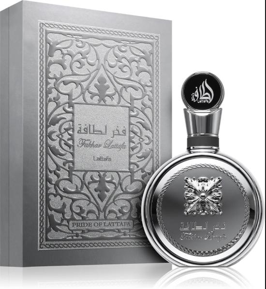 Lattafa Perfume Fakhar Platin EDP para Hombres 100 ml Fragancia Masculina de Alta Calidad