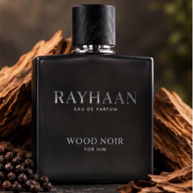 Rayhaan Perfume Wood Noir EDP para Hombres 100 ml Fragancia Masculina de Rayhaan Eau de Parfum