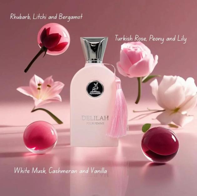 Maison Alhambra Perfume Delilah EDP para Mujeres 100 ml Fragancia Elegante y Aromática para Mujer