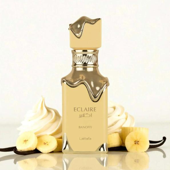 Lattafa Perfume Eclaire Banoffi EDP para Hombres y Mujeres 100 ml Fragancia Unisex de Alta Calidad