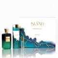 Khadlaj Set de Regalo ExDP Island para Hombres y Mujeres con Extracto de Perfume y Body Spray de Calidad Superior