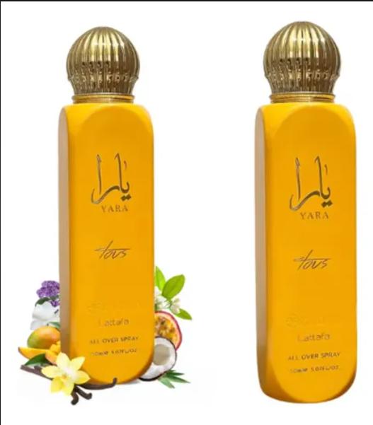 Lattafa Bruma de Yara Tous para Mujeres 150 ml Fragancia Perfumada para Uso Diario