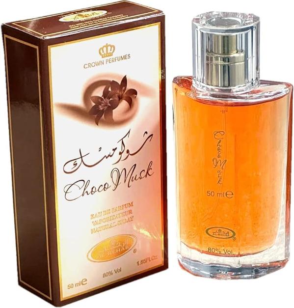 Alrehab Perfume Choco Musk EDP 50 ml para Hombres y Mujeres Fragancia Unisex de Alta Calidad