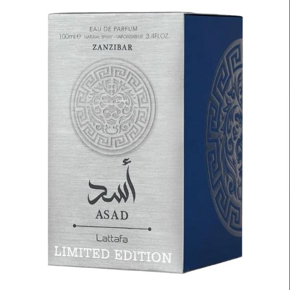 Lattafa Perfume Asad Zanzibar Limited Edition EDP para Hombres 100 ml Fragancia Masculina de Alta Calidad